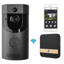 Wireless Door Bell WiFi Video Doorbell Smart HD Security Camera with PIR Night Vision Two Way Talk and Real-time Video